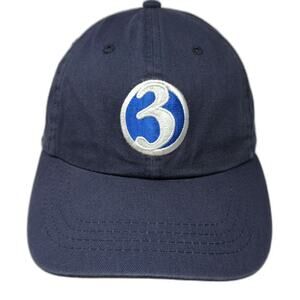 HYP Baseball Cap Blue One Size WFSB Channel 3 News Logo Strapback Adjustable Hat